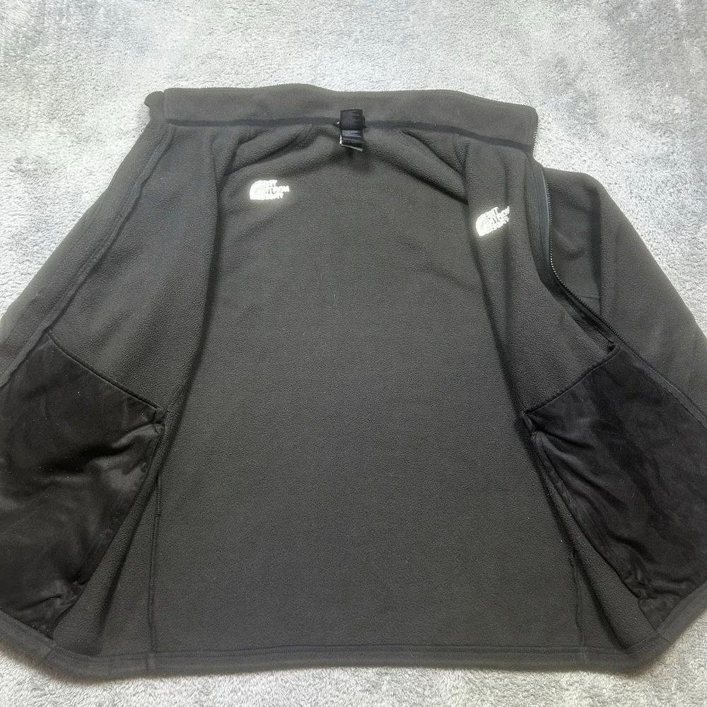 The North Face Fleece Jacket Men's XL Black Full Zip Pockets Outdoor Hiking C704